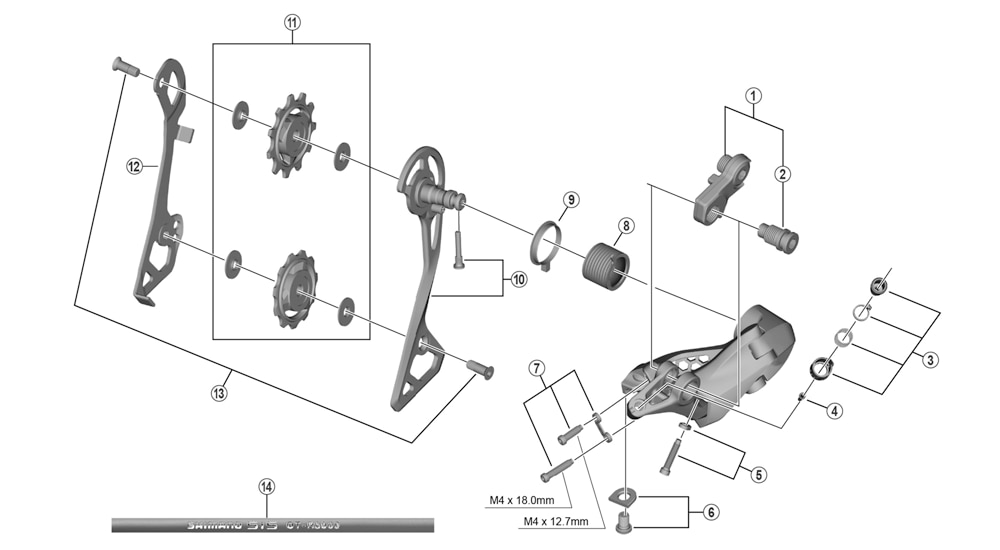パーツ ST-R8000 RD-R8000-GS Shimano Ultegra RD-R8000-GS Rear Derailleur - 11 Speed
